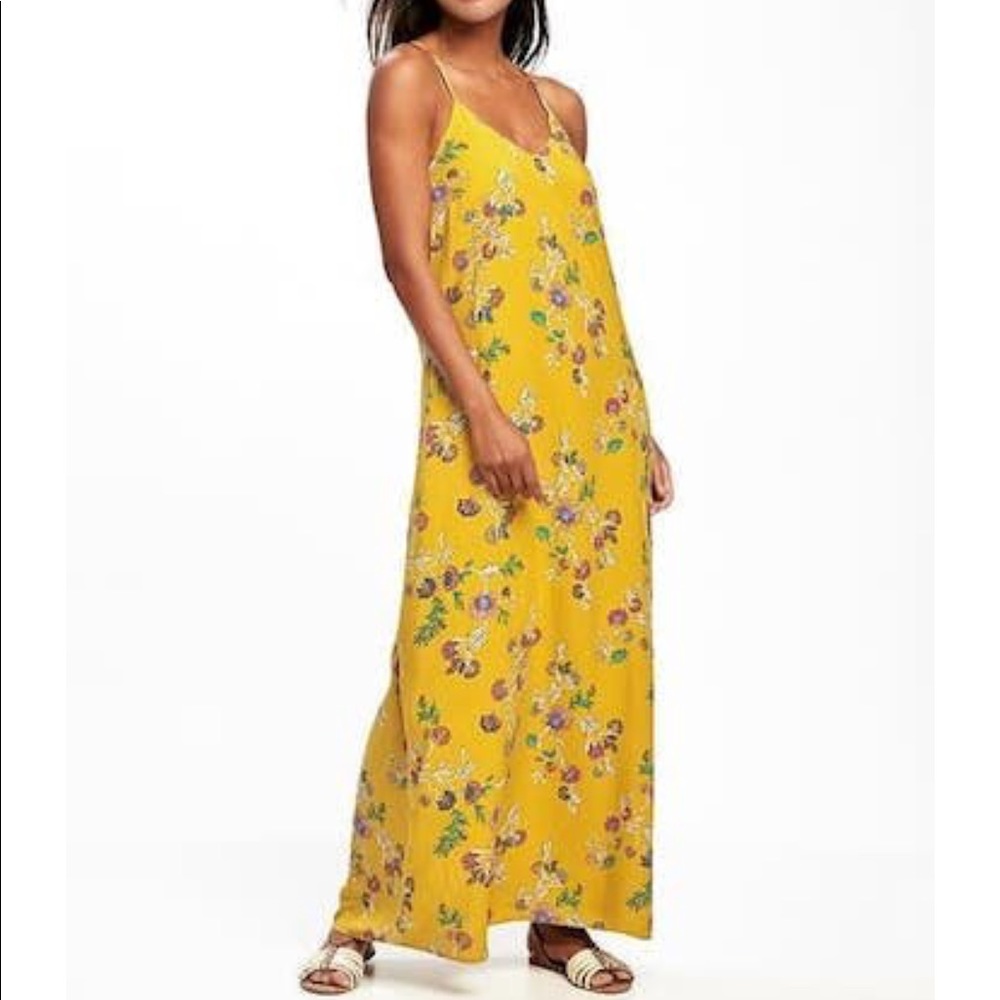 Old navy sleeveless v-neck maxi dress